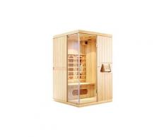Sauna infrarouge 2 places narvik - l120*p100*h190 cm - 2100w