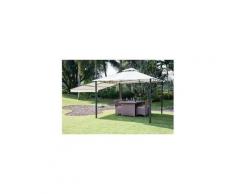 Tonnelle - gloriette - barnum - accessoire de tonnelle - accessoire de gloriette - accessoire de barnum tonnelle de jardin pianosa - 3,3x3,3m - gris