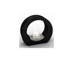 Cheminée bio éthanol de sol contemporaine noire vpf-vf004-black noir