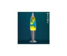 Lampe à lave magma fusée rouge