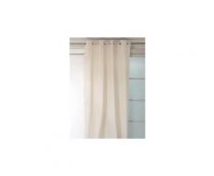 Rideau - double rideaux soleil d'ocre rideau a oeillets panama ecru 140x250cm