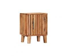 Table de chevet 40 x 30 x 50 cm bois d'acacia massif