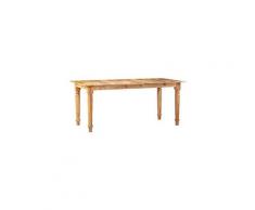 Table de salle à manger 180x90x77 cm bois de manguier massif