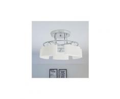 Icaverne - plafonniers esthetique plafonnier avec 5 globes ellipsoïdes pour ampoules e14 200 w