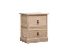 Table de chevet 38x28x45 cm bois de paulownia