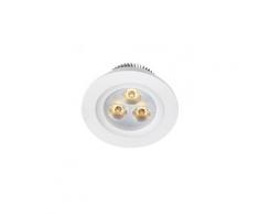 Downlight de salle de bains zeus 5-set blanc 3 ampoules