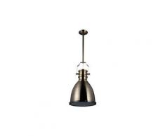 Lampe suspension industrielle - bronze bronze