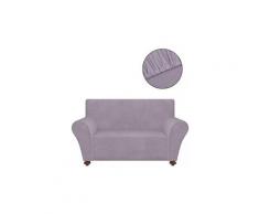 Décorations serie bogota housse de canapé en polyester jersey extensible gris