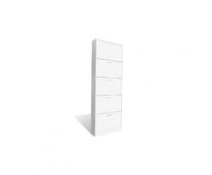 Meuble armoire à chaussure bois tiroirs 15 paires helloshop26 2002044