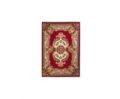 Tapis oriental design persan 120 x 170 cm rouge / beige