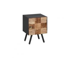 Fulbert - chevet 1 porte acier et bois massif