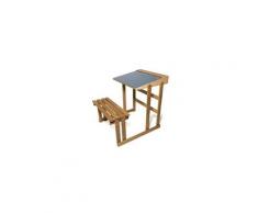Jeujura bureau d'ecolier en bois - teinté chene hauteur 60 cms