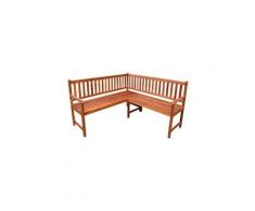 Sièges de jardin ligne achgabat banc de coin de jardin 150 cm bois solide d'acacia