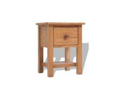 Table de nuit chevet commode armoire meuble chambre 36 x 30 x 47 cm bois de chêne massif helloshop26 1402182