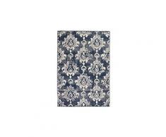 Tapis moderne design de cachemire 160 x 230 cm beige / bleu