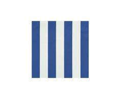 Icaverne - stores extérieurs magnifique auvent rétractable 400x150 cm bleu et blanc