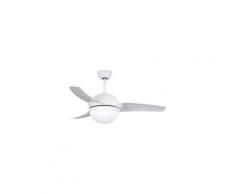 Ventilateur de plafond lles 107cm blanc - boutica design -