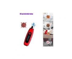 Bâton de stérilisation de lumière uv de désinfection à la maison de lampe uv germicide tenu dans la main portatif rouge
