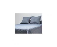 Couvre-lit anthracite 240x220 2 taies d'oreiller