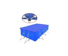 Bâche piscine en pe rectangulaire 394 x 207 cm 90 g/mètre carré