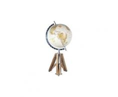 Décoration globe terrestre sur trépied 44 cm