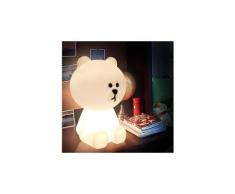 Veilleuse bébé créatif lamparas lampe éclairage ours brun lumière chambre d'enfant
