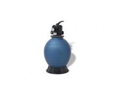 Accessoires pour piscines et spas famille bangui filtre à sable pour piscine avec vanne 6 positions bleu 460 mm
