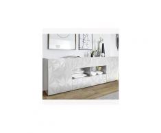 Enfilade 240 cm blanc laqué design antonio