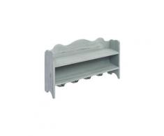 Icaverne - porte-manteaux & porte-chapeaux esthetique porte-manteau mural vert 50x10x30 cm bois