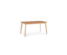 Svenson table de salle à manger 150 x 75 x 80 cm - construction solide - bois de hêtre marron