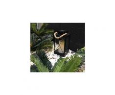 Lampion d'exterieur - lanterne d'exterieur lanterne solaire led - 22x22x35cm - blanc chaud