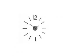 Horloge murale adhésive noir customisable en métal blink