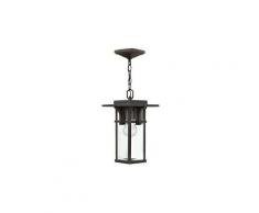 Suspensions manhattan 1x100w bronze foncé