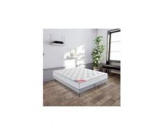 Ensemble matelas + sommier matelas mousse aã©rial avec accueil mousse ã mã©moire de forme enchantã©e