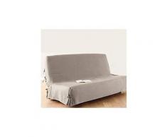 Housse de canapé clic-clac 100 % coton coloris lin