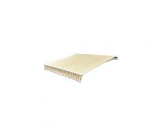 Vie en extérieur serie malabo auvent pliable motorisé 600 cm jaune/blanc