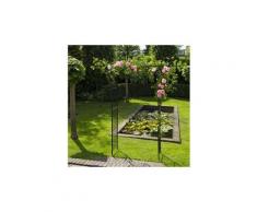 Pergola en acier galvanisé noir 114 x 66 x 232 cm