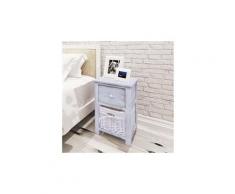 Table de chevet bois blanc