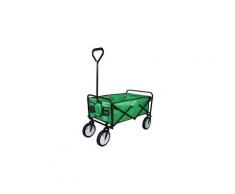 Chariot pour jardin pliable caddie utilité brouette vert transport puissant remorque