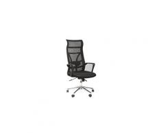 Fauteuil de bureau noir - lexa - l 58 x l 67 x h 92 - neuf