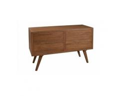 Commode 4 tiroirs fancy en bois teinte naturelle style scandinave