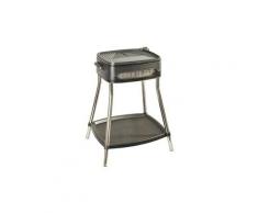 Barbecue sur pieds-2000 w-thermostat 5 positions- 41 x 36 cm-noir inox