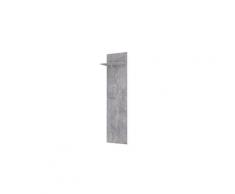 Vestiaire - meuble d entree zumba penderie murale 1 tringle-1 tablette - 50 x 198,4 x 28,9 cm