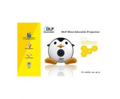 Dlp mini penguin projecteur portable video multimedia home business ecran de projection