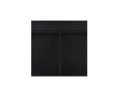 Icaverne - tables à manger admirable table de bar avec 2 dessus de table noir 130 x 40 x 120 cm