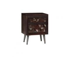 Table de chevet bois de récupération solide 40 x 30 x 50 cm