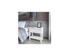 Table de chevet 2 pcs bois blanc