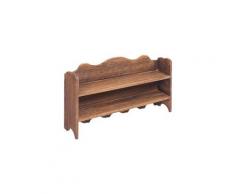 Icaverne - porte-manteaux & porte-chapeaux chic porte-manteau mural marron 50x10x30 cm bois