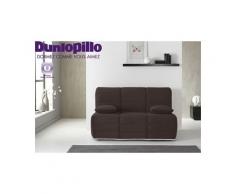 Relaxima - banquette lit accordéon bz chocolat lison - matelas mousse hr35kg dunlopillo