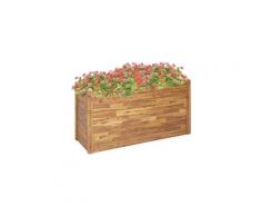 Jardinière 160x60x84 cm bois d'acacia solide